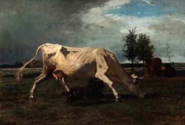 Vacca inseguita da un cane - Juan B. Castagnino Fine Arts Museum, Rosario